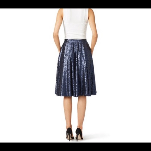 Down from $95 today!🎉NWOT Blue Sparkly Fancy Sequins Skirt - Picture 2 of 4